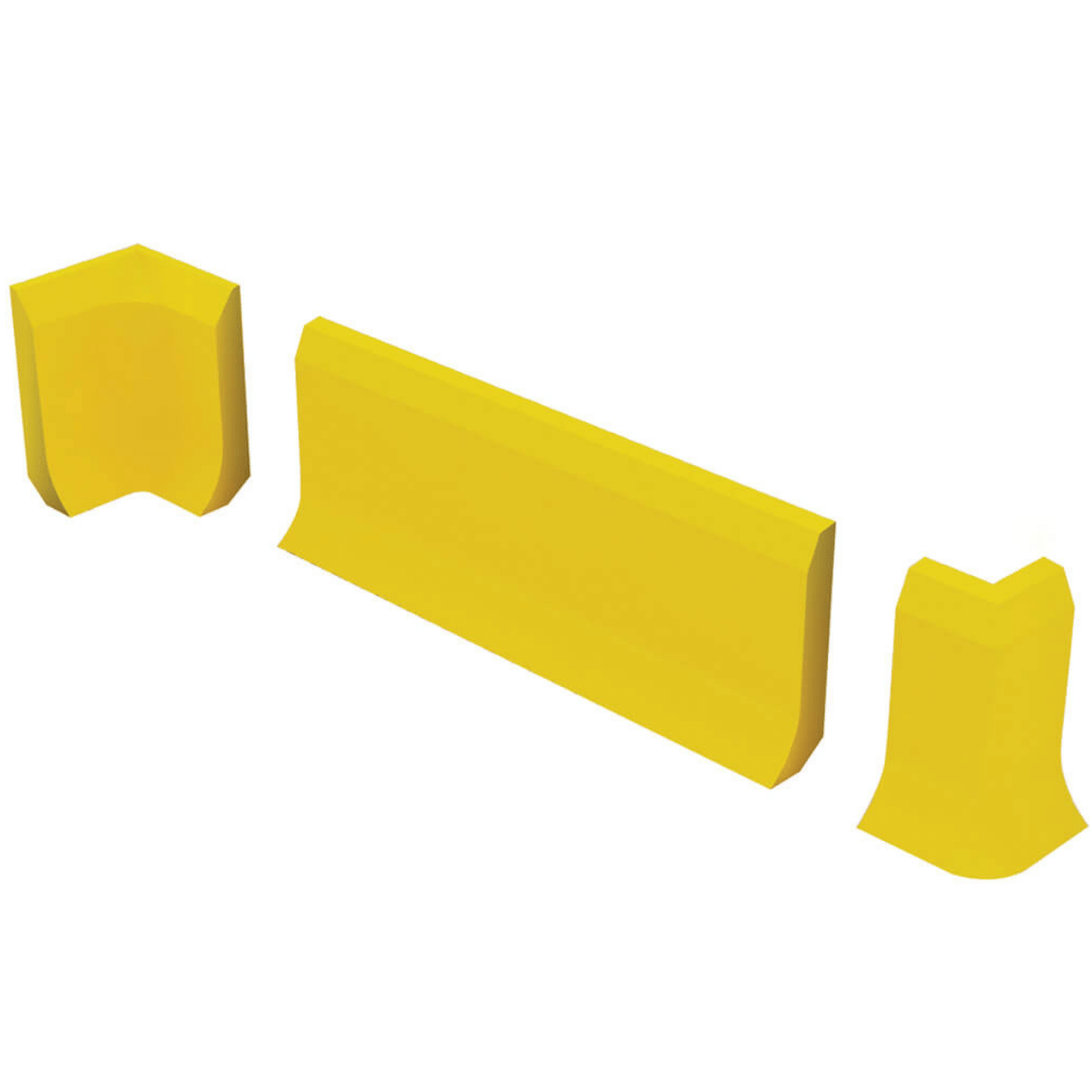 Гигиенический плинтус поверх напольного покрытия 100х1000х10мм