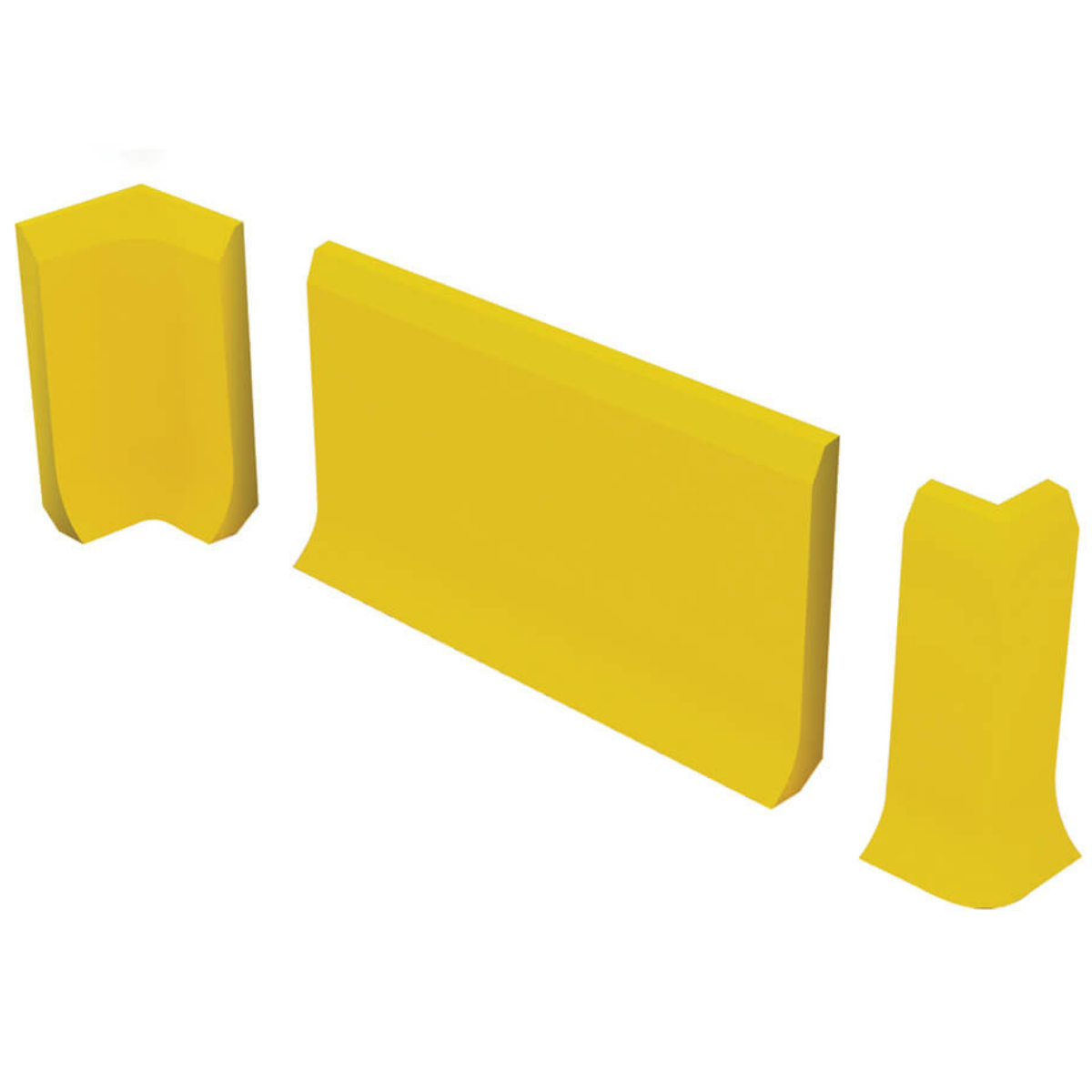 Plinthe hygiénique, sur le revêtement de sol 150x1000x12mm