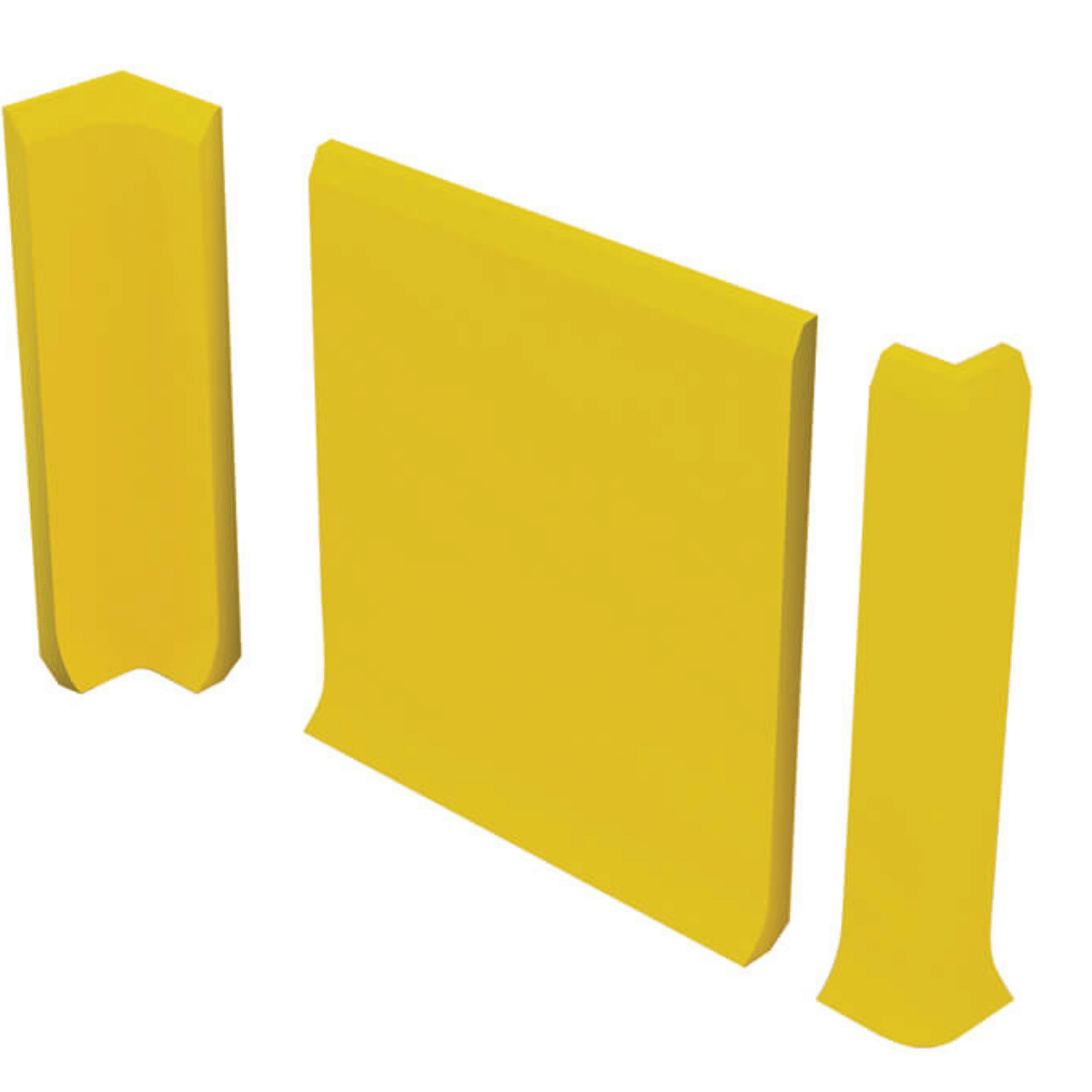 Plinthe hygiénique, sur le revêtement de sol 300x750x15mm