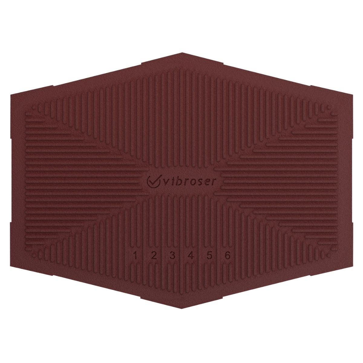 Interlocking Acid Proof Tile 100X150 Burgundy