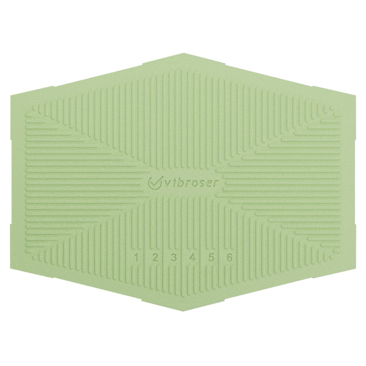 Блокирующая кислотостойкая плитка 100Х150 зеленая