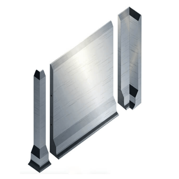 Bordure en acier inoxydable, bord du sol 1015x1000x50/Z115mm