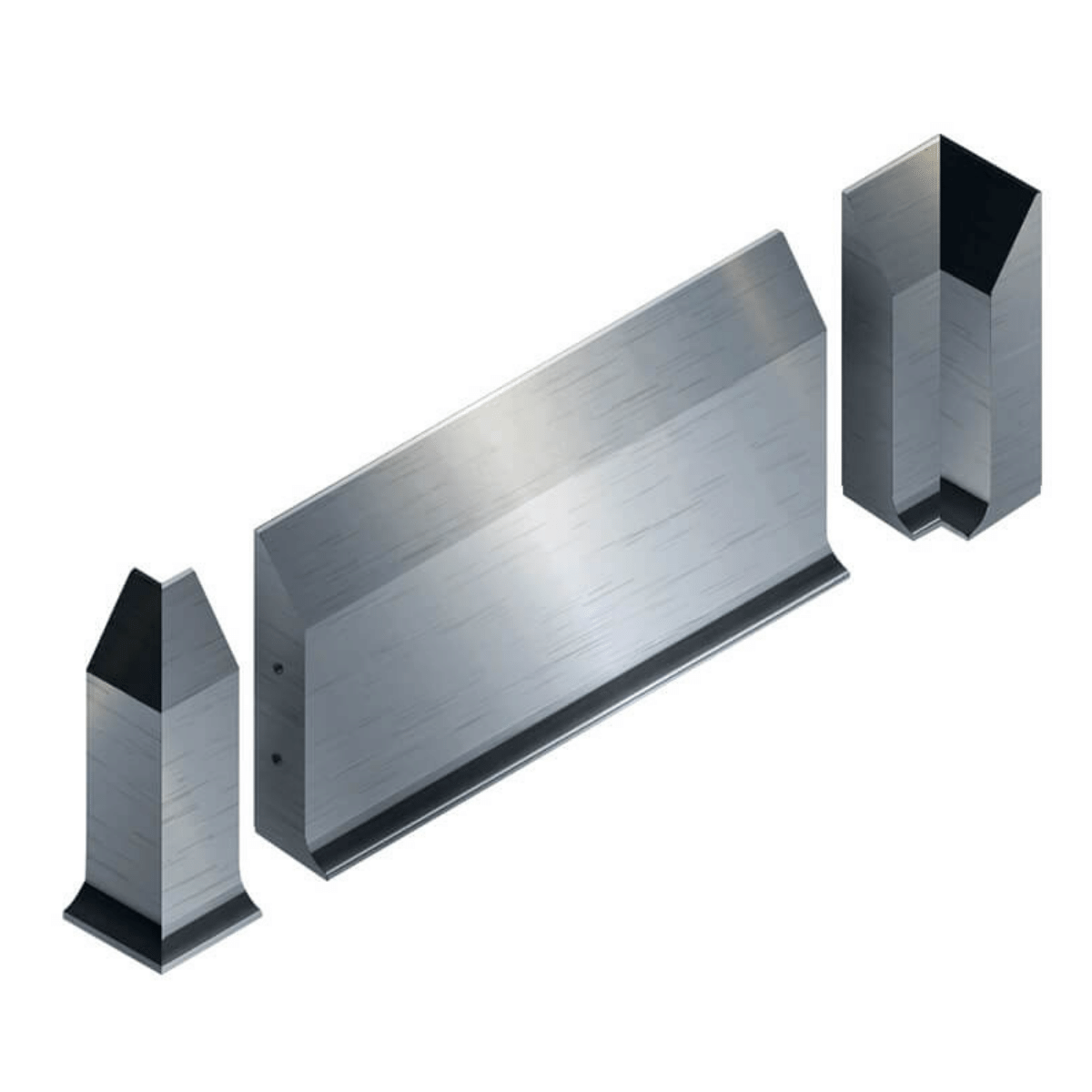 Bordure en acier inoxydable, bord du sol 515x1000x100mm