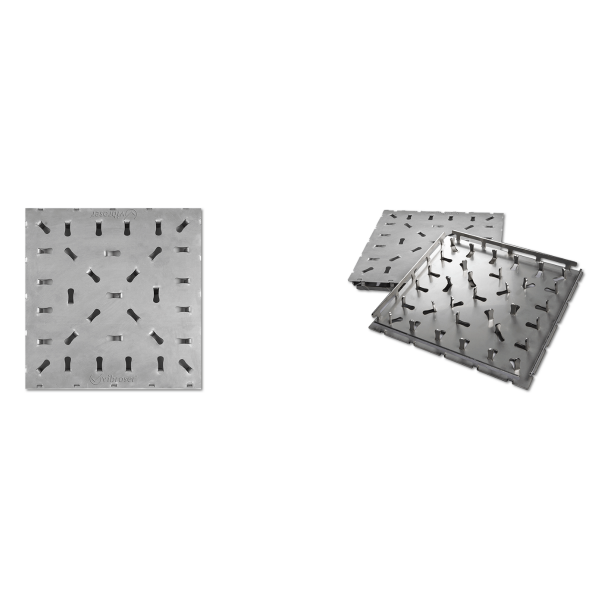Paslanmaz Yer Karosu Düz Yüzeyli 300x300x2,5-3mm