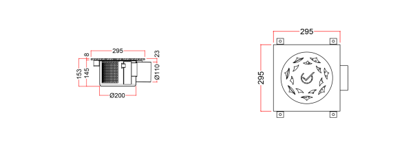 Paslanmaz Yer Süzgeci, Plakalı WPYC-3-8-F-11-U