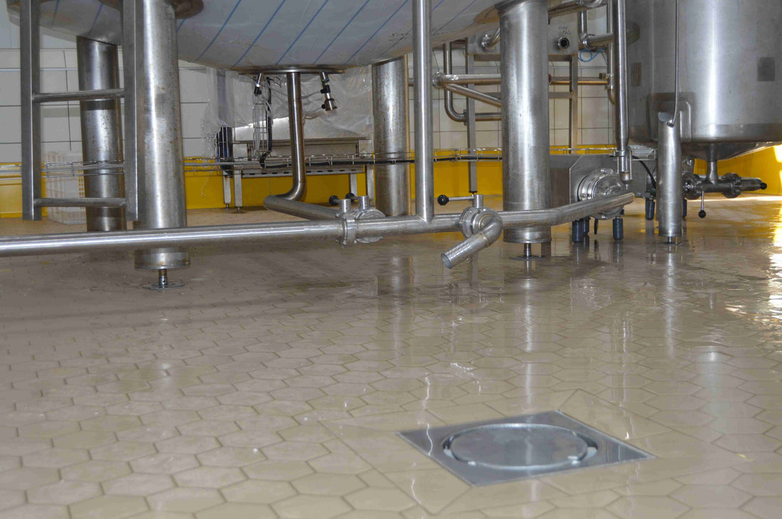 Stainless Steel Floor Sink, Circular Aseptic WSAC-23C-F-75-0