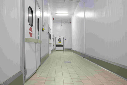 Stainless Steel Kerb, On Top of the Floor Covering 1000x1000x50mm