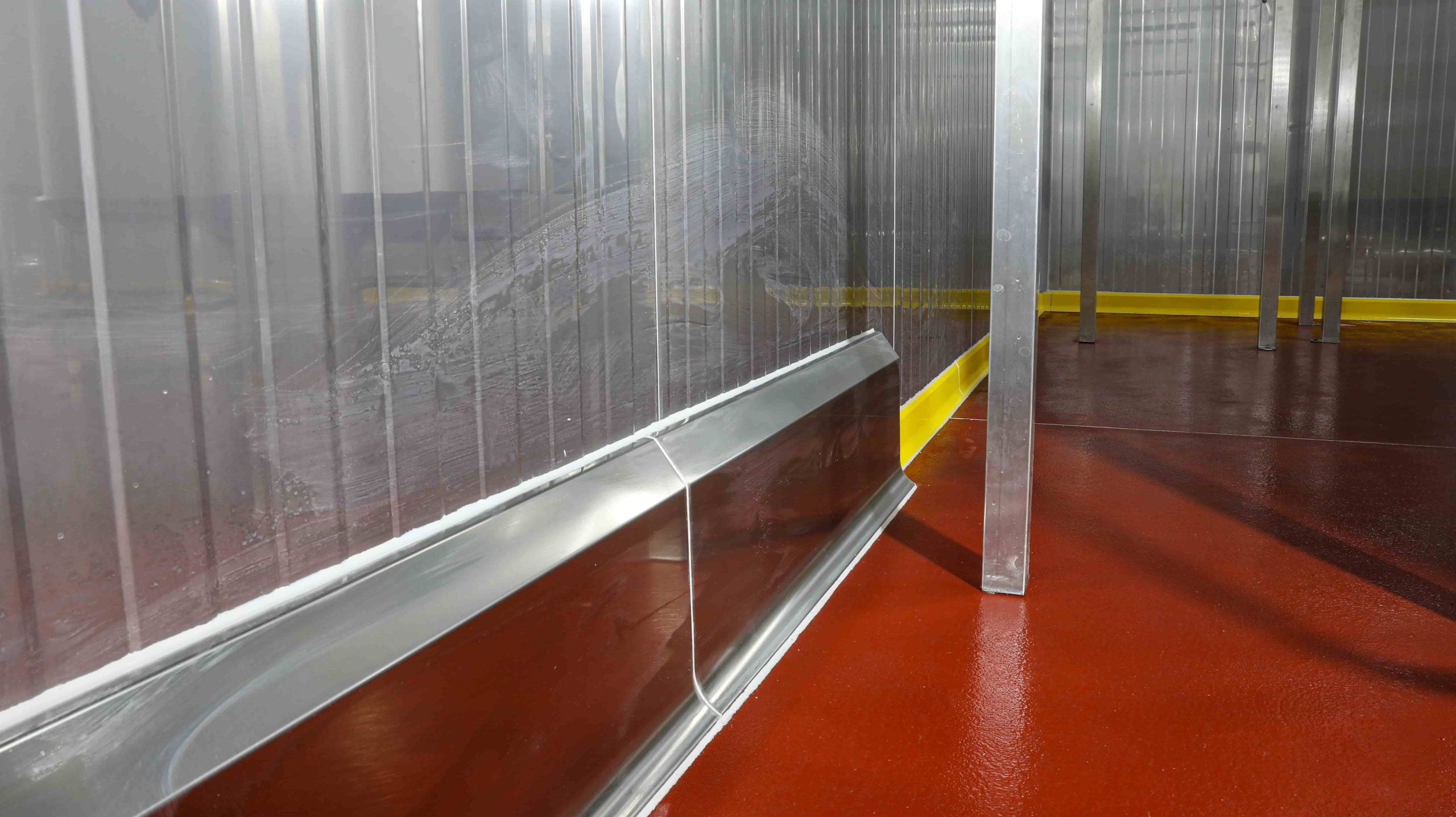 Stainless Steel Kerb, On Top of the Floor Covering 1000x1000x100mm