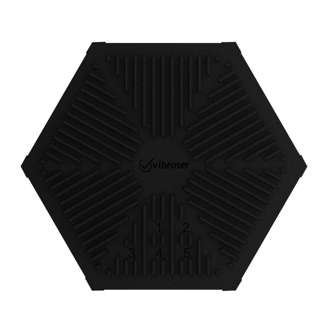 Hexagon Acid Proof Tile 150×175 Black