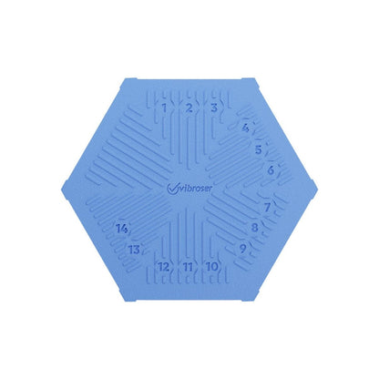 Hexagon Acid Proof Tile 100×116 Blue