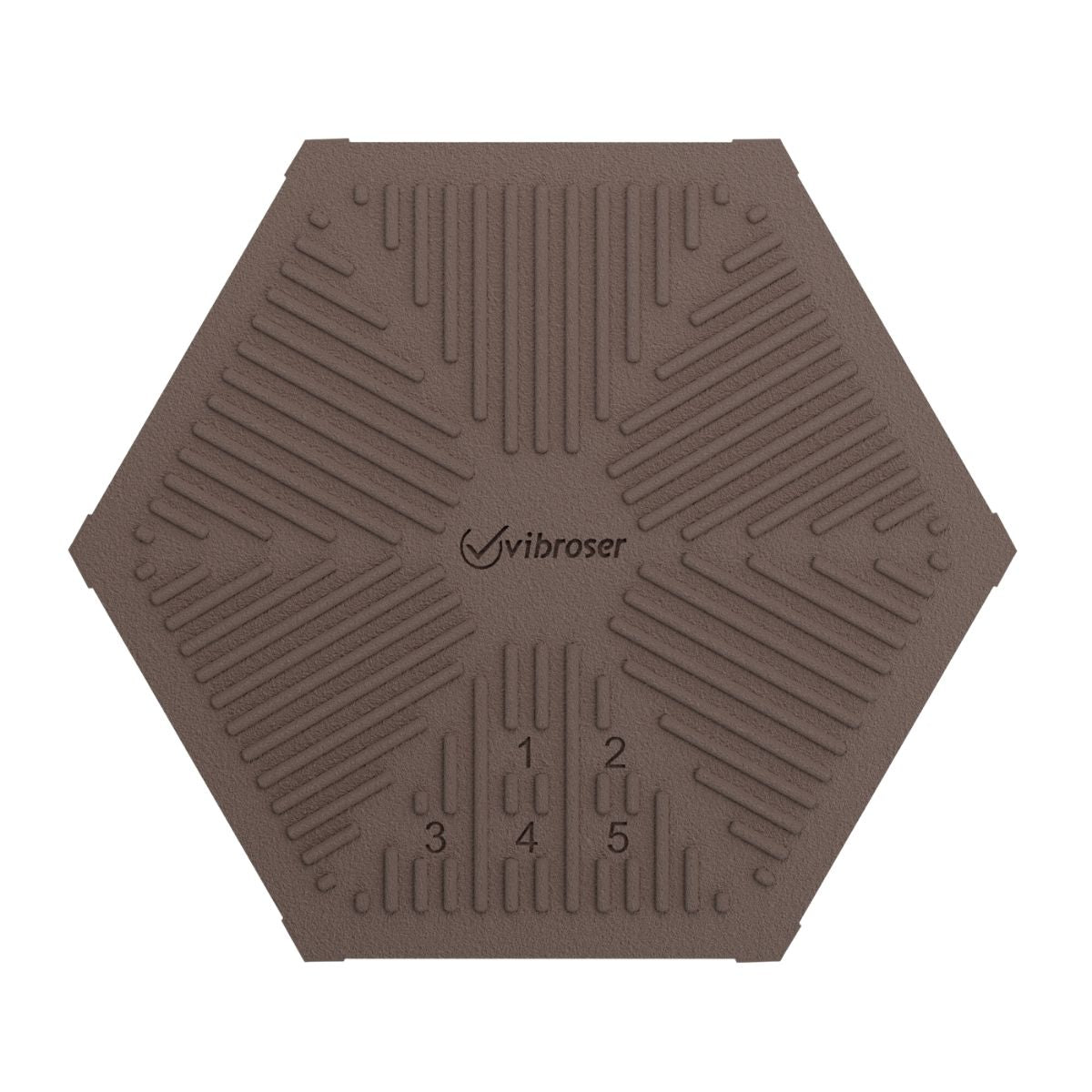 Hexagon Acid Proof Tile 150×175 Brown