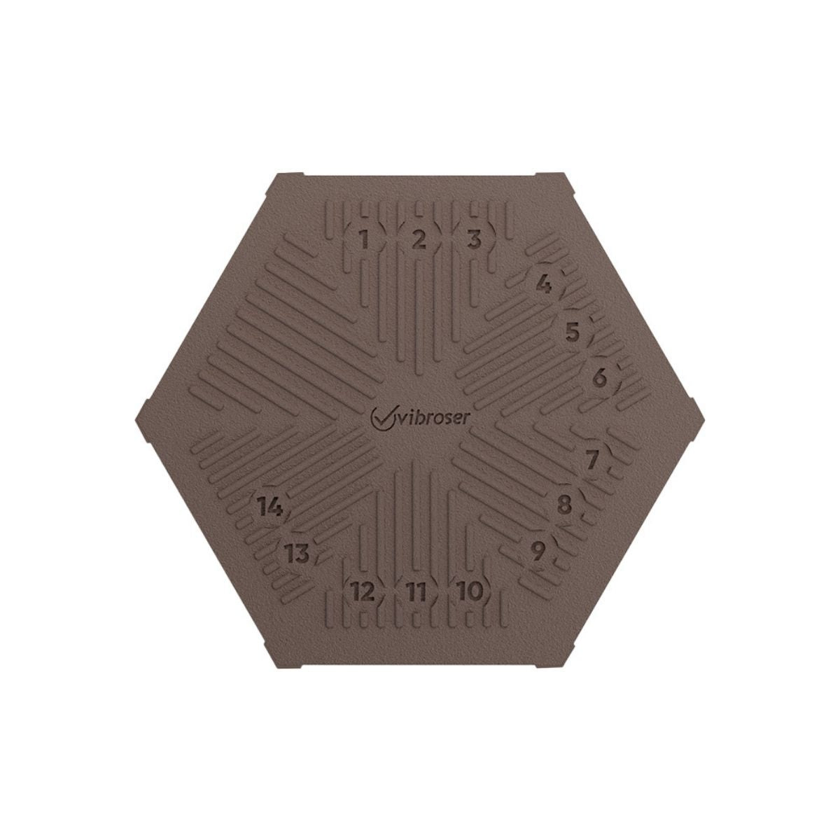 Hexagon Acid Proof Tile 100×116 Brown