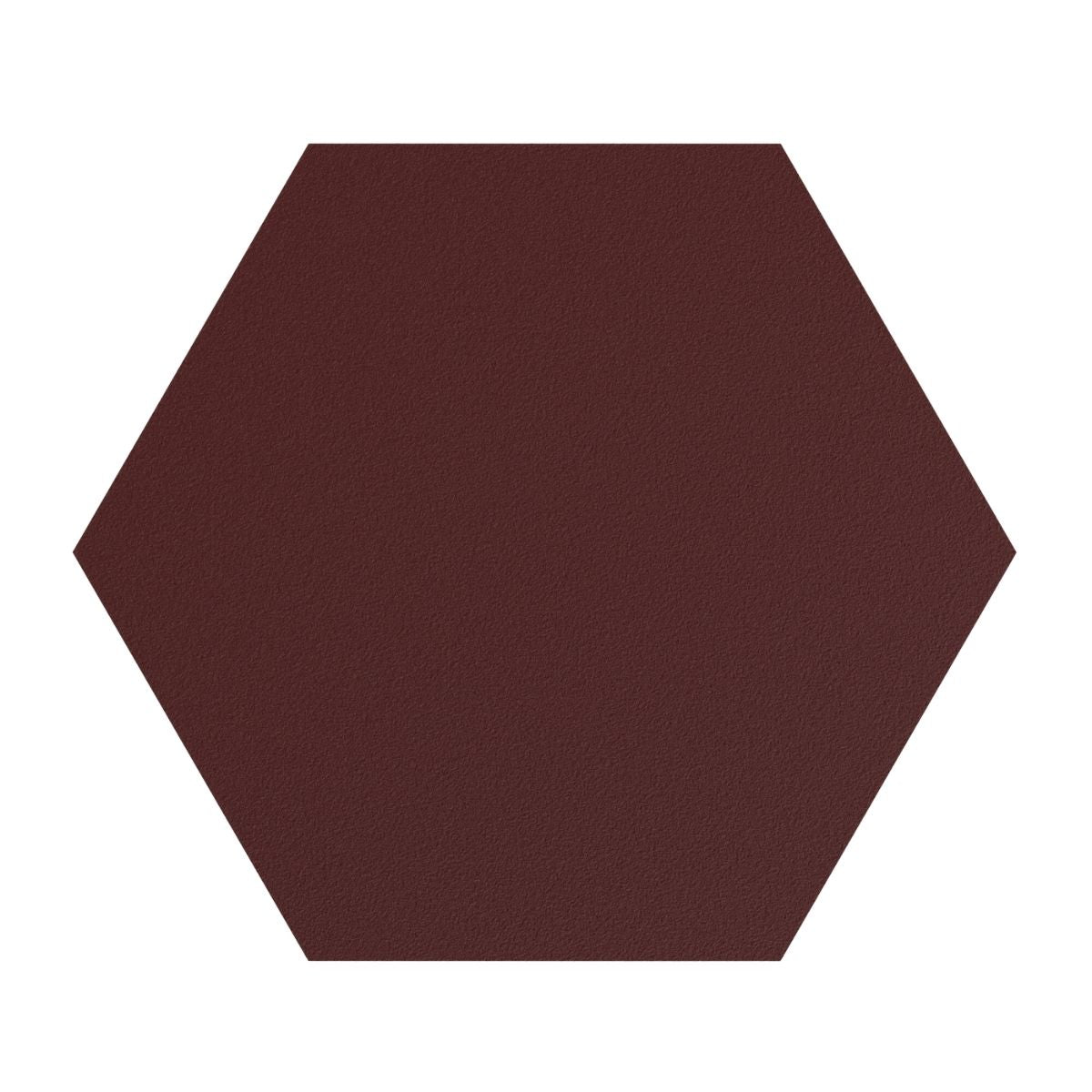 Hexagon Acid Proof Tile 150×175 Burgundy