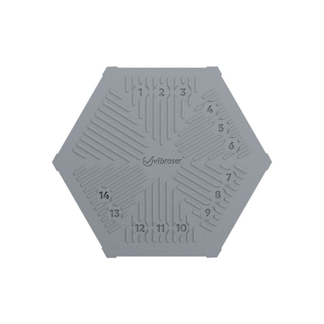 Hexagon Acid Proof Tile 100×116 Medium Gray