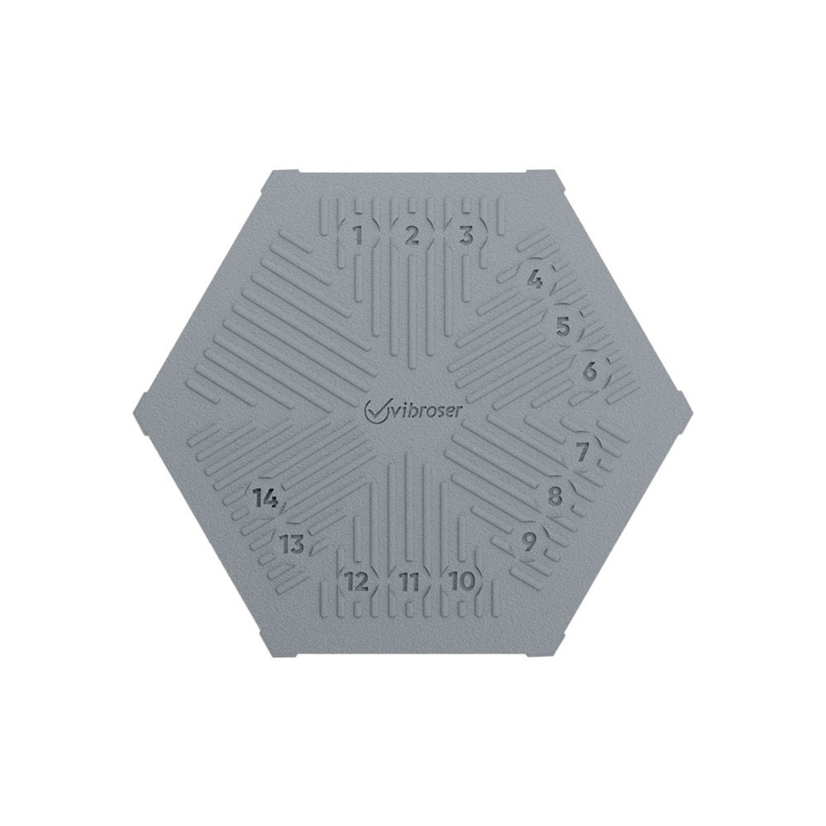 Hexagon Acid Proof Tile 100×116 Medium Gray