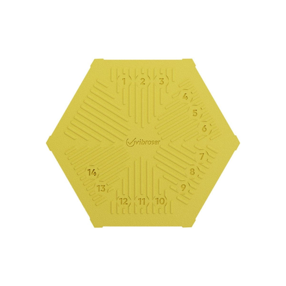 Hexagon Acid Proof Tile 100×116 Traffic Yellow