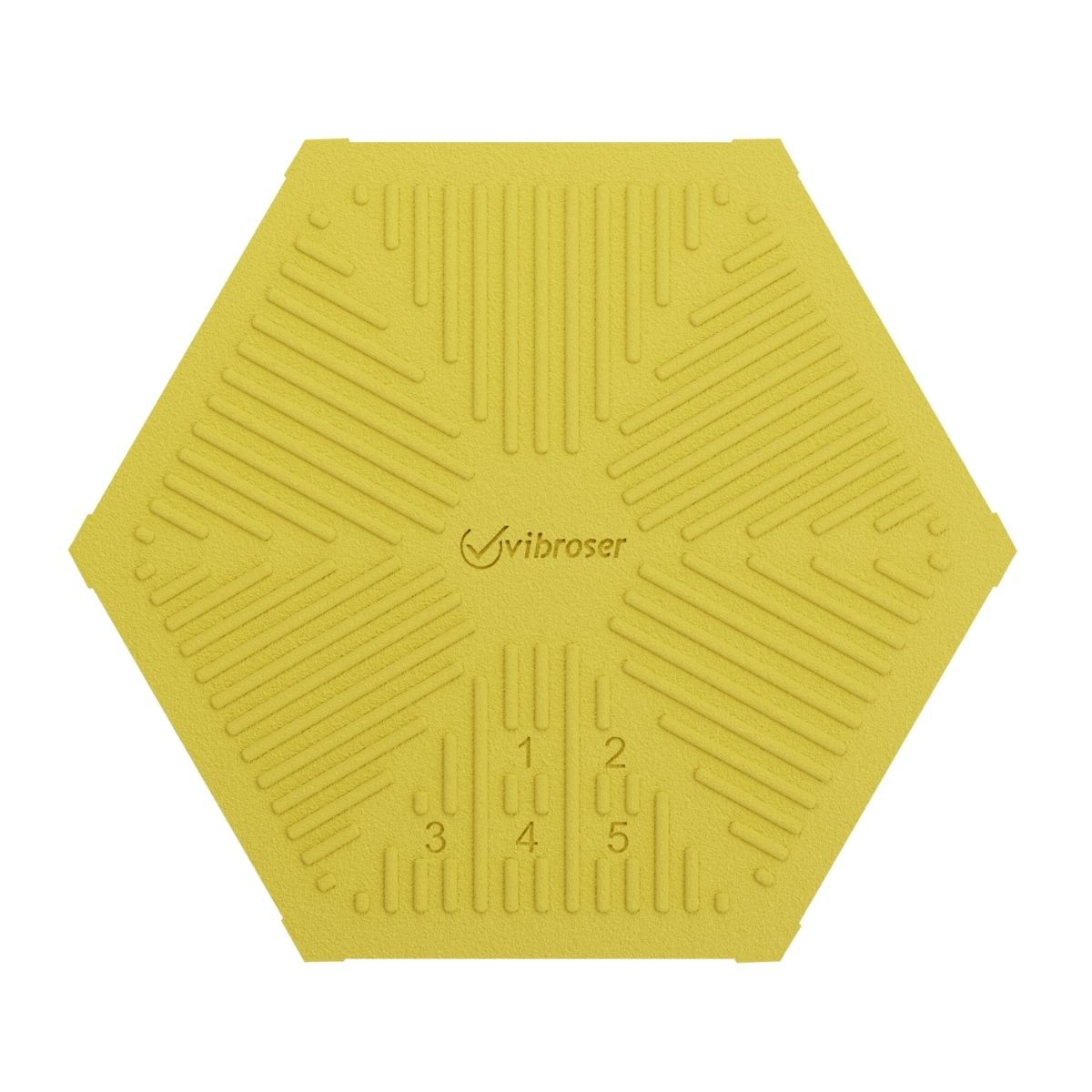 Hexagon Acid Proof Tile 150×175 Traffic Yellow