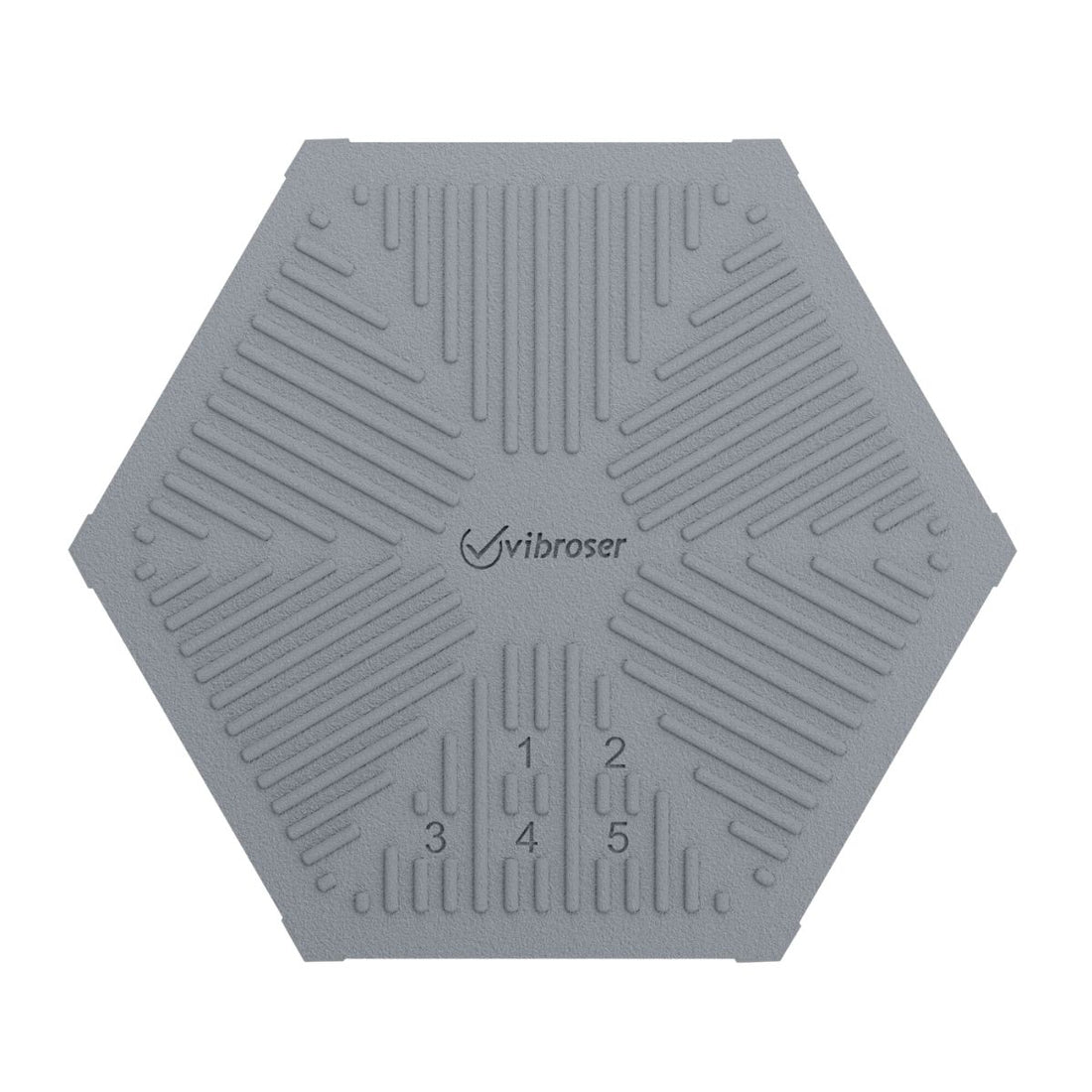 Hexagon Acid Proof Tile 150×175 Medium Gray