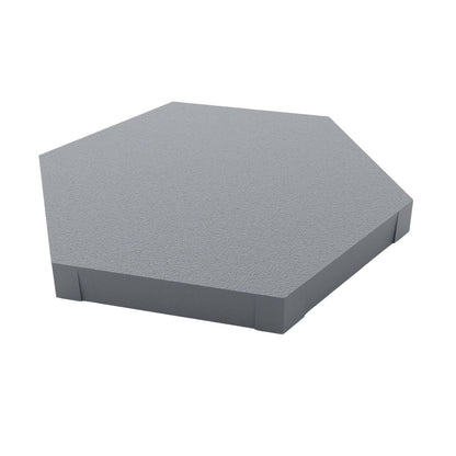 Hexagon Acid Proof Tile 150×175 Medium Gray