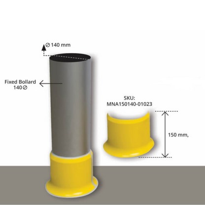 Hygienic Column Skirting 150x140mm