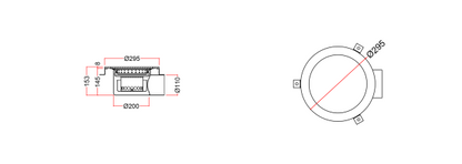 Stainless Steel Floor Sink, Circular Aseptic WSYC-30C-P-F-11