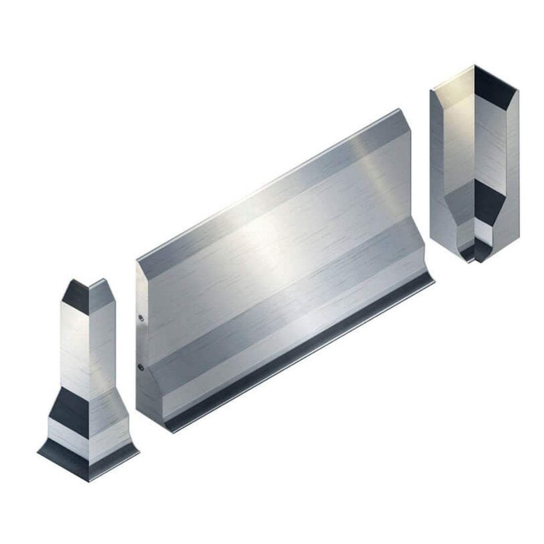 Paslanmaz Bordür Kaplama Üstü 500x1000x50Z200mm