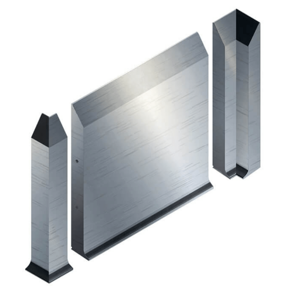 Stainless Steel Kerb, Flooring Edge 1015x1000x100mm.