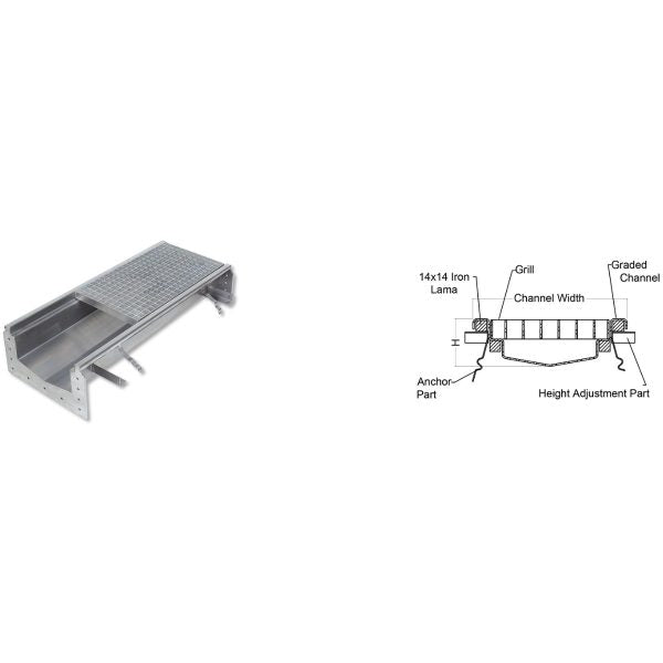 Stainless Steel Trench Drain WASK-KG-F-11-00