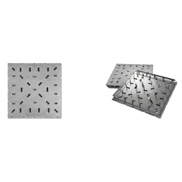 Stainless Steel Floor Tile, Flat Surface 300x300x3mm