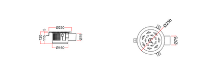 Stainless Steel Floor Sink, Circular Grating WPY-2C-5-F-75-U