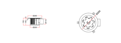 Stainless Steel Floor Sink, Circular Grating WPY-3C-5-F-11-U