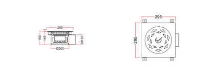 Stainless Steel Floor Drain, Grated WPY-3P-5-F-11-U