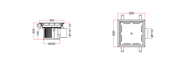 Stainless Steel Floor Sink, With Tray WTYC-30-F-11-KP