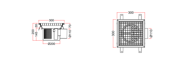 Stainless Steel Floor Sink, With Tray WTYC-30-F-11-TP