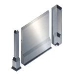 Stainless Steel Kerb, Flooring Edge 1015x1000x50Z215mm
