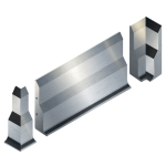 Stainless Steel Kerb, Flooring Edge 515x1000x50Z215mm