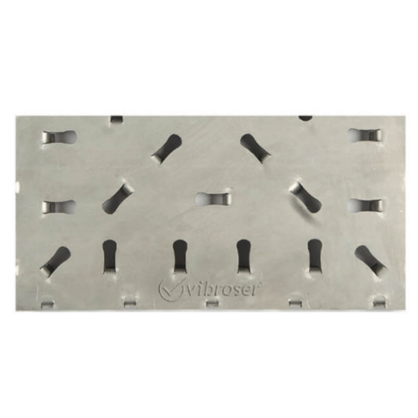 Vibroser Stainless Steel Floor Tile, Flat Surface, 300x150x3mm