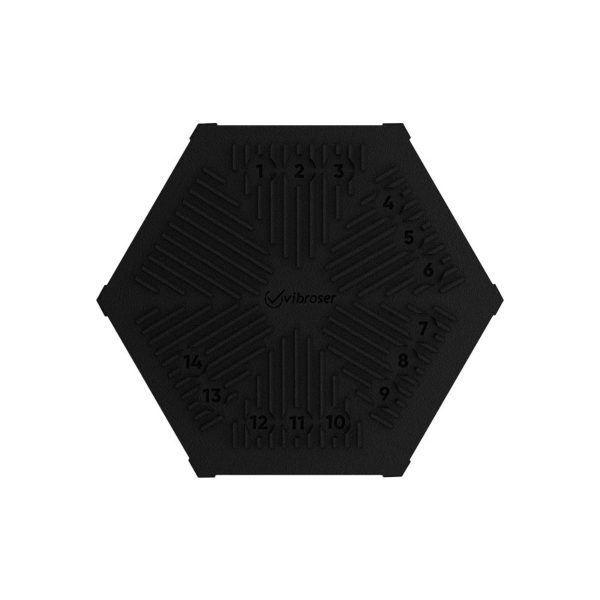 Carrelage hexagonal anti-acide 100×116 noir