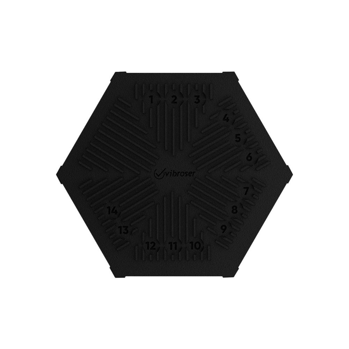 Hexagon Acid Proof Tile 100x116 Black