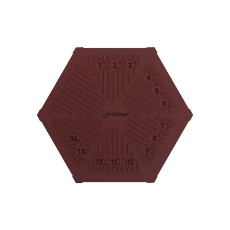 Hexagon Acid Proof Tile 100x116 Burgundy