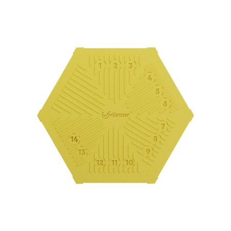 Le carreau anti-acide hexagonal 100×116 jaune trafic