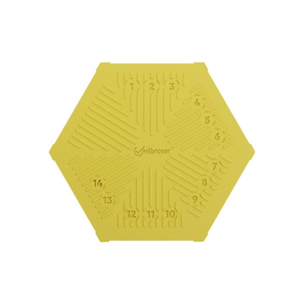 Hexagon Acid Proof Tile 100x116 Traffic Yellow